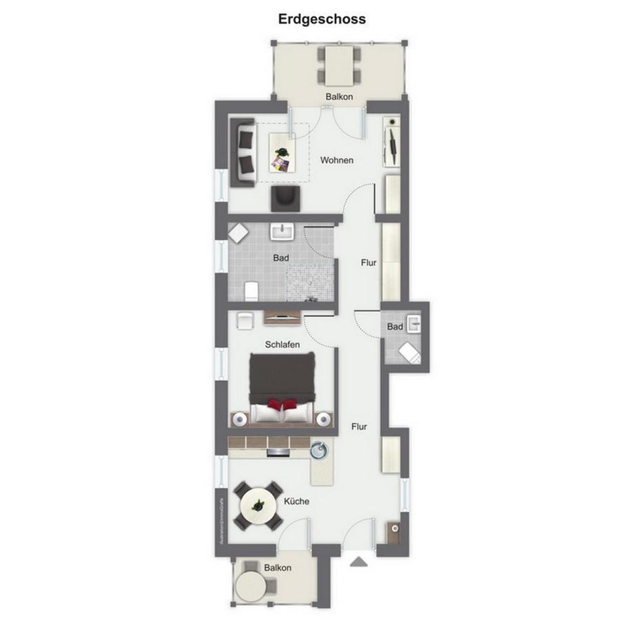 Strandvilla Scholle - Dorsch Wohnung 02 Больтенгаген Екстер'єр фото